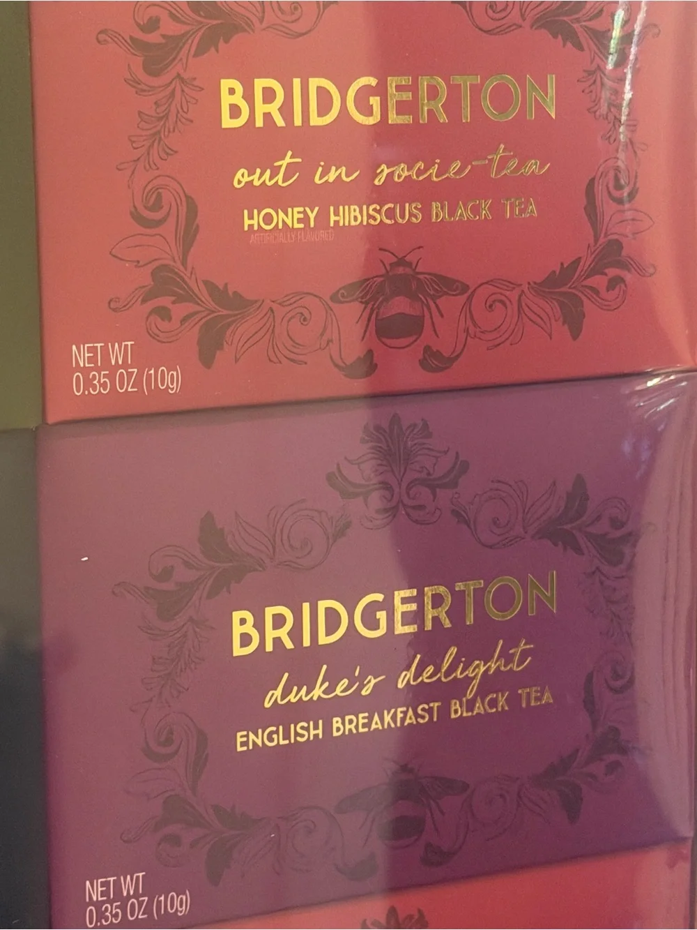 Bridgerton NWT “Talk of the Ton” Tea Book Gift Set - 8 Assorted Flavored Teas